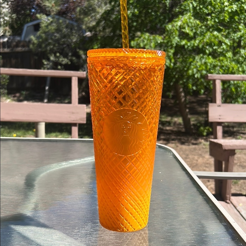Starbucks Orange Studded Tumbler 24oz Venti – Limited Edition, New